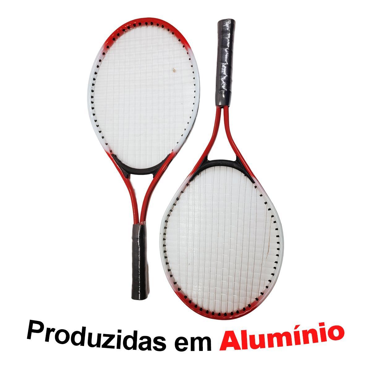 Kit Jogo Tênis Quadra Infantil Amador 2 Raquetes E Bolsa