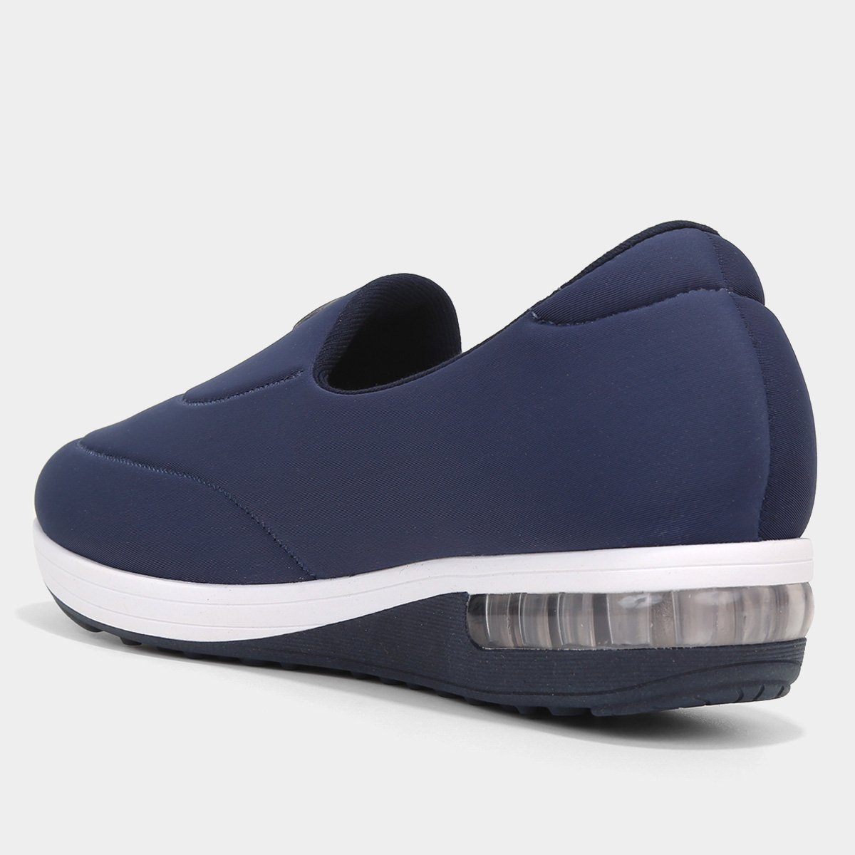 Miniatura Tênis Slip On Modare Liso Feminino Marinho+Branco - 34