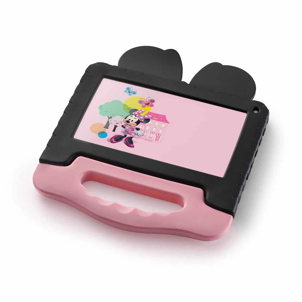 Miniatura Tablet Multilaser Minnie Mouse 16GB Tela 7" Câmera 2MP NB340 Rosa
