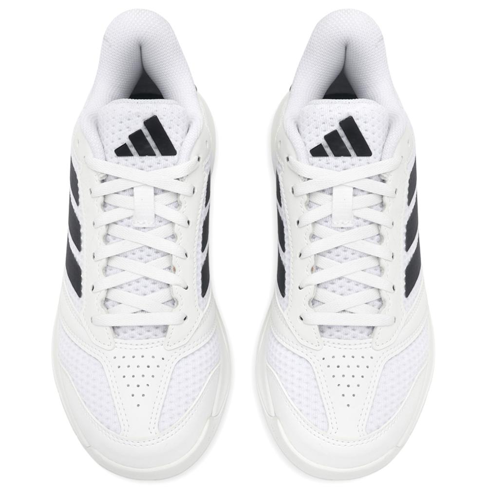 Miniatura Tênis Adidas Ligra 8 Indoor Branco e Preto 34