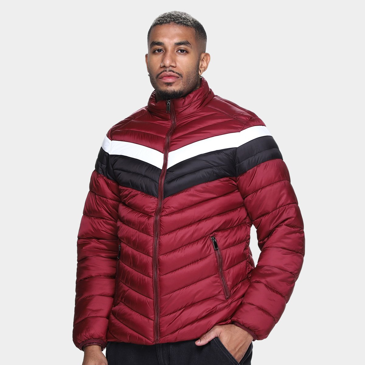 Miniatura Jaqueta Broken Rules Nylon Masculina Vinho - G