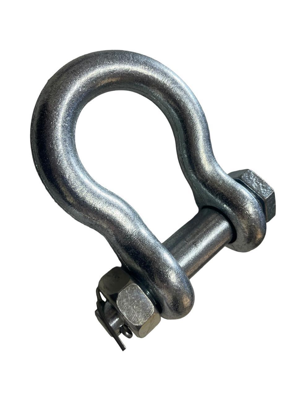Miniatura Mosquetao Manilha Curva Anilha Gancho Pino Alloy 7/8 6,5 Ton