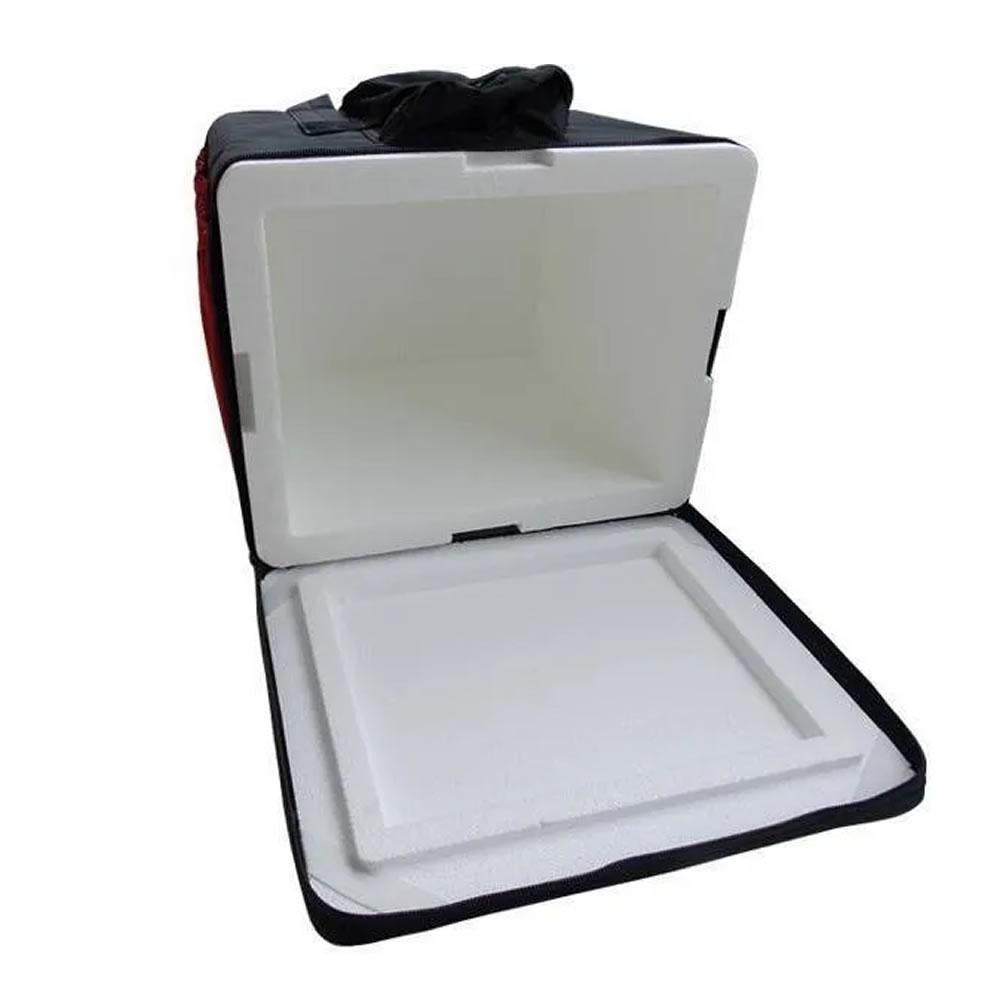Miniatura Mochila Bag Motoboy Entregas Moto 45 Litros Com Isopor