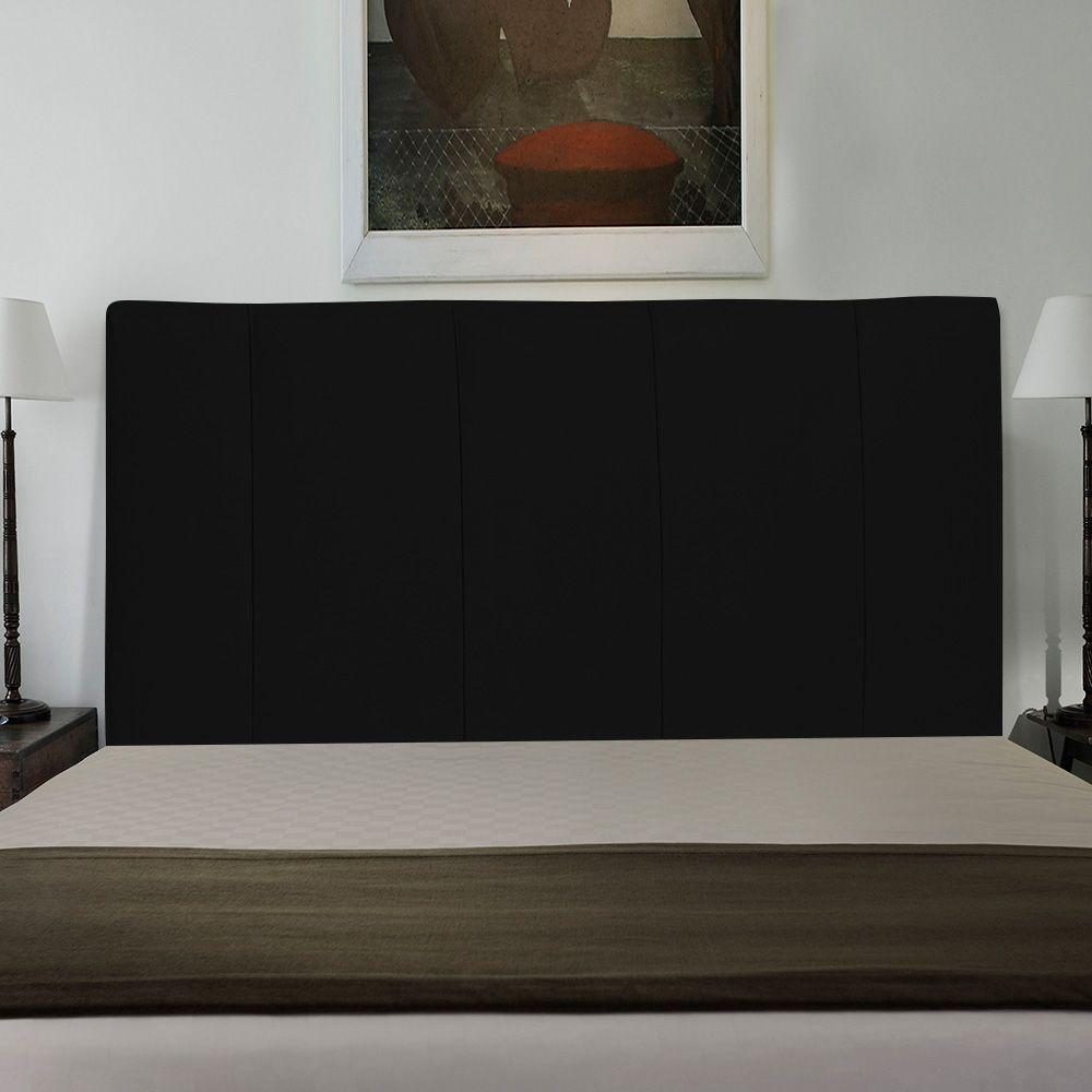 Miniatura Cabeceira Cama Box Casal Donna 140cm Suede Preto