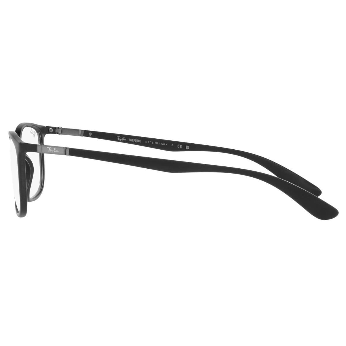 Miniatura Armação Ray-Ban Rb7208 5204 54 Preto Fosco Liteforce 7208 Rb
