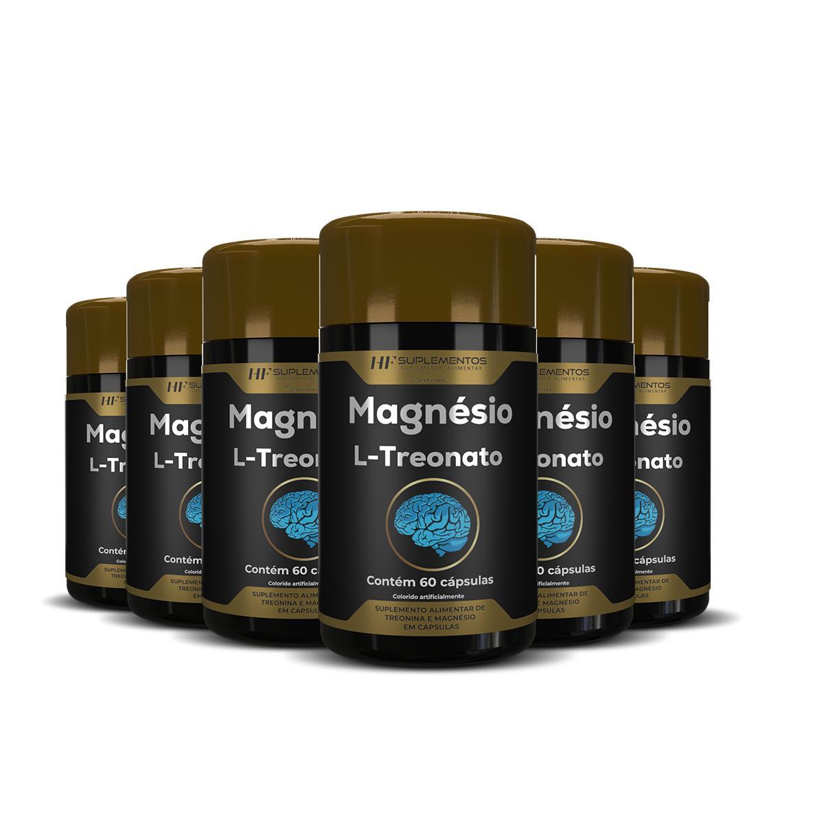Miniatura 6X Magnesio Treonato 60Caps Hf Suplementos