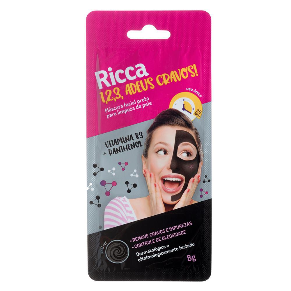 Miniatura Máscara Facial Preta Para Limpeza De Pele Ricca