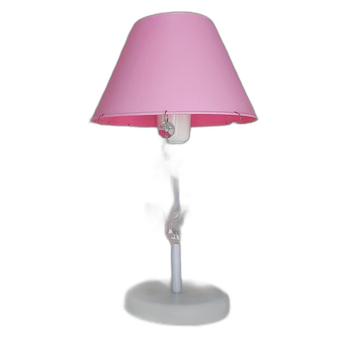 Miniatura Abajur Rosa Bebê Artesanal - Decoração Quarto Infantil