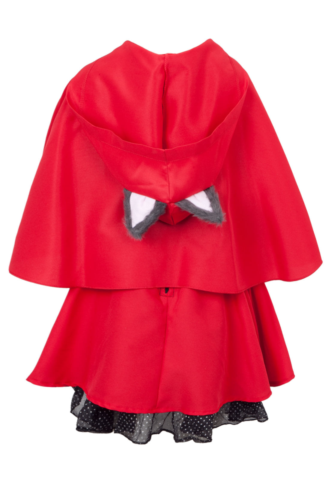 Miniatura Fantasia Chapeuzinho Vermelho Infantil Luxo - Era uma vez G