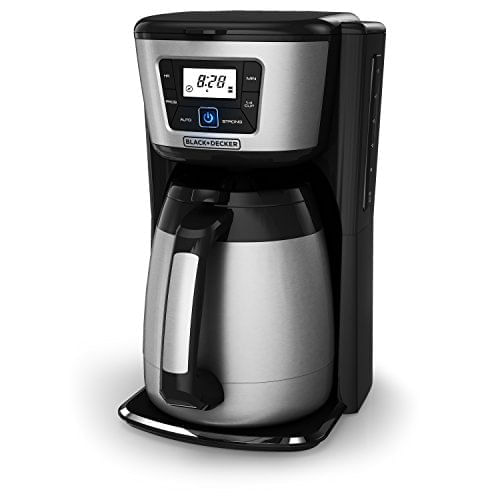 Miniatura Cafeteira Elétrica BLACK DECKER CM2035B 12 Xícaras Preto e Prata 110V