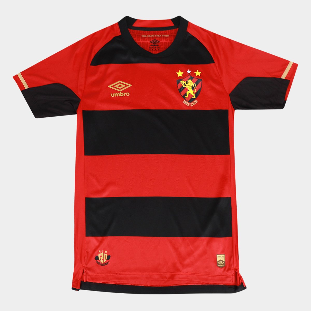 Miniatura Camisa Sport I 25/26 s/n Jogador Umbro Masculina Vermelho+Preto - EGG