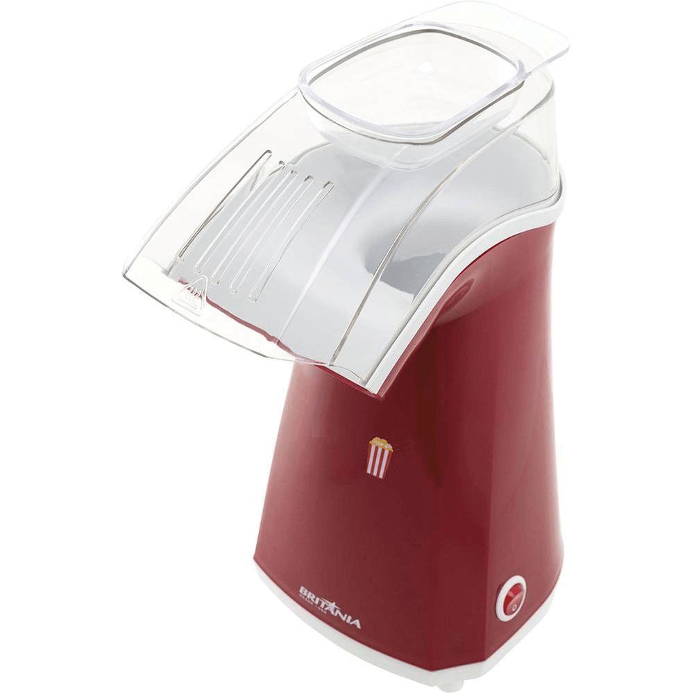 Miniatura Pipoqueira Eletrica 1200w 5 Ciclos Britania Luxxcook Vermelha 220V