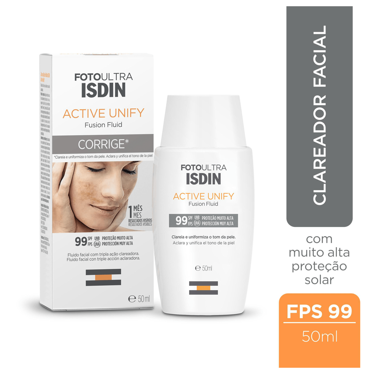 Isdin Foto Ultra Active Unify Fluid Fps99 Protetor Solar Blz