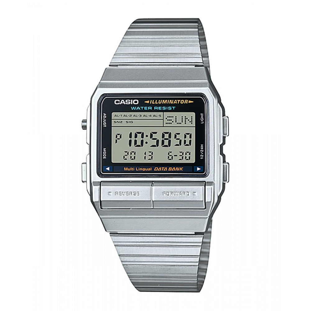 Miniatura Relógio Casio Data-Bank DB-380-1 Unissex