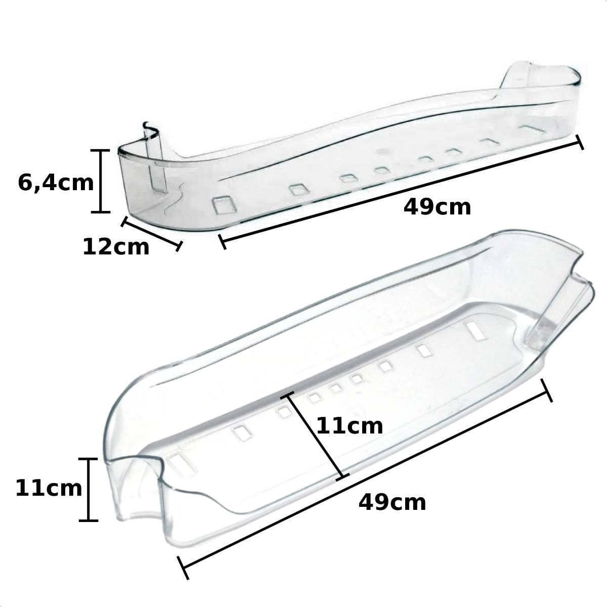 Kit 3 Prateleira Da Porta Geladeira Consul Crm37 Crd36 Crd37