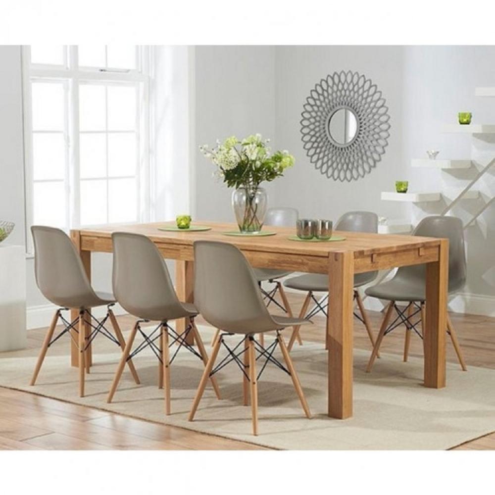 Conjunto 10 Cadeiras Eiffel Pp Base Madeira Cinza Quente