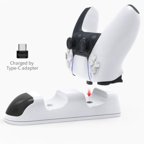 Miniatura Carregador Charging Dock Station Ps5 Led Rapido Dualsense