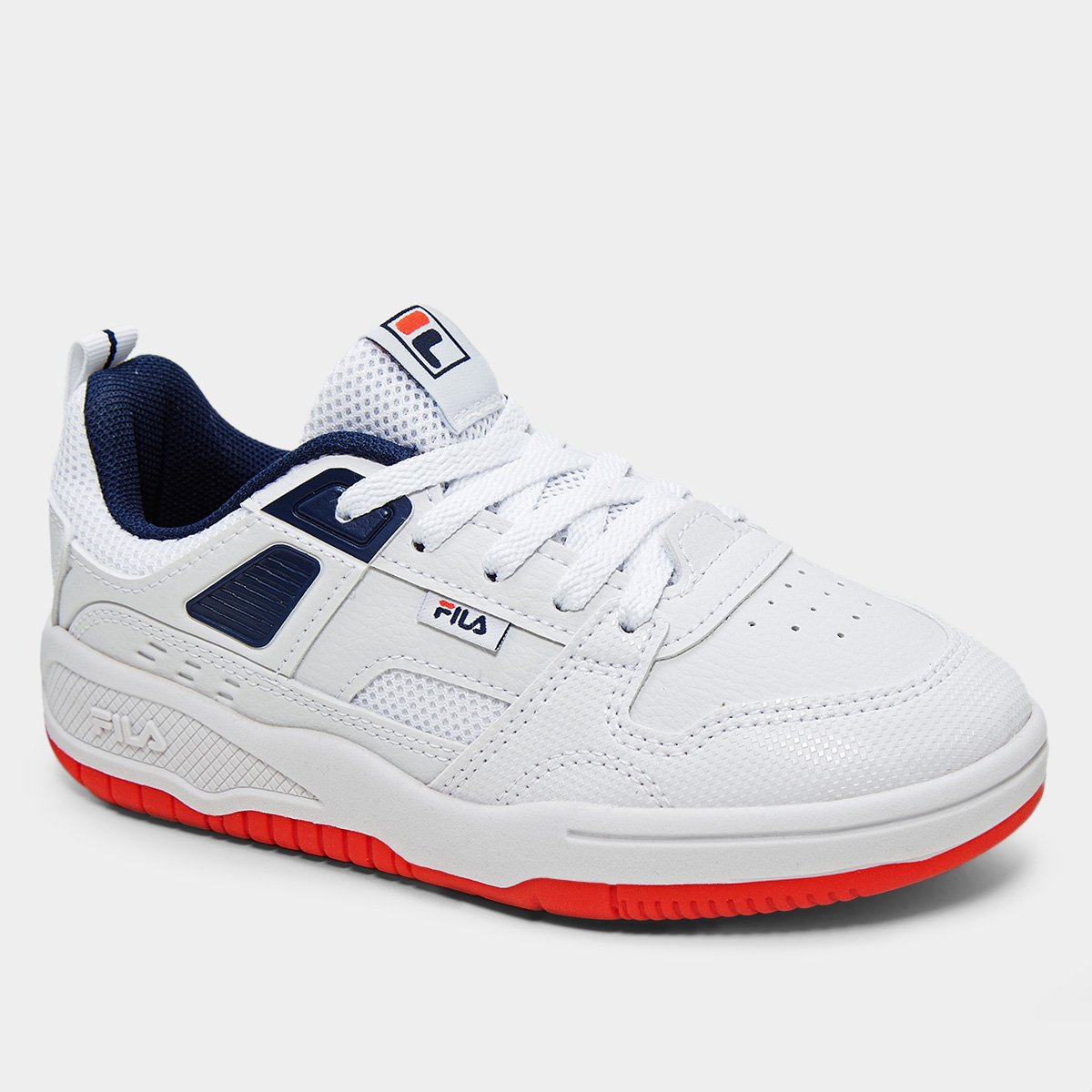 Miniatura Tênis Infantil Fila Corda Branco+Marinho - 29