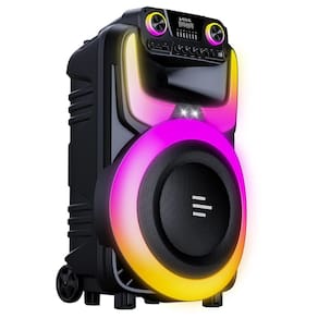 Miniatura Caixa de Som Multilaser Pulse Burst 2 600W Bluetooth Rádio FM Preto