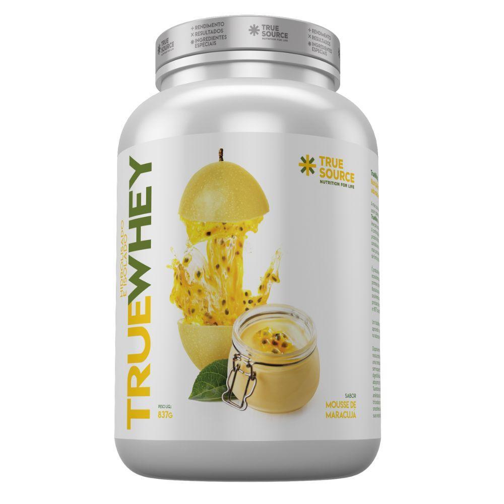 Miniatura Whey Protein Mousse De Maracuja 837G + Luva True Source