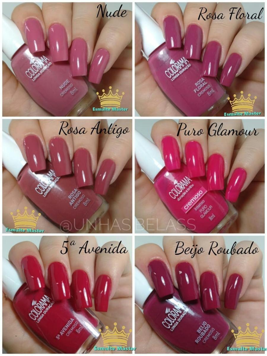 Kit Esmalte Colorama com 30 Cores Diferentes.