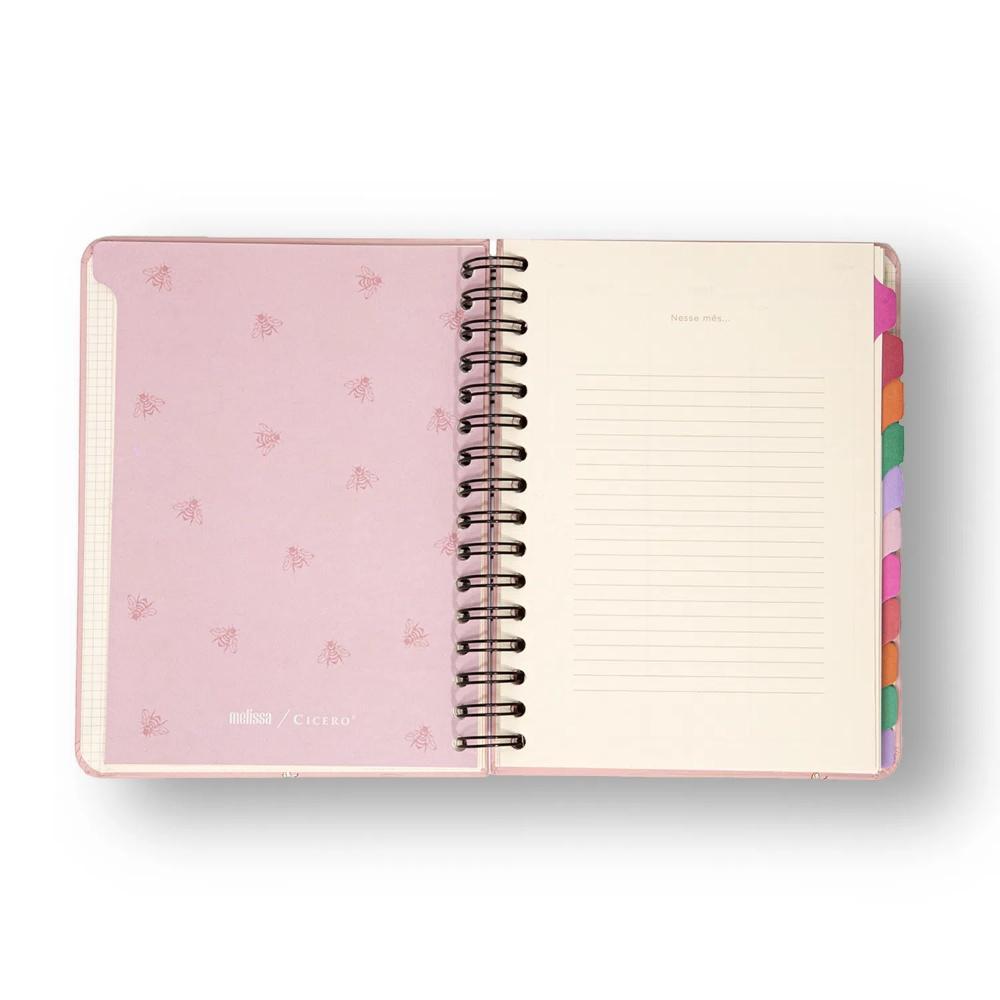 Planner Permanente Cicero Wire-O Semanal Notas A5 - Colmeia
