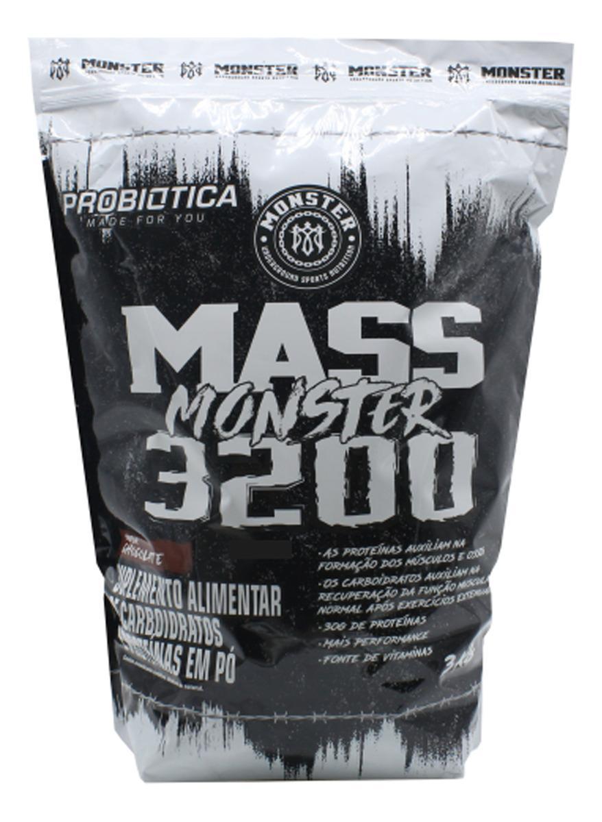Miniatura Massa 3200 Hipercalorico Maior Concentraçao Vitaminas 3Kg