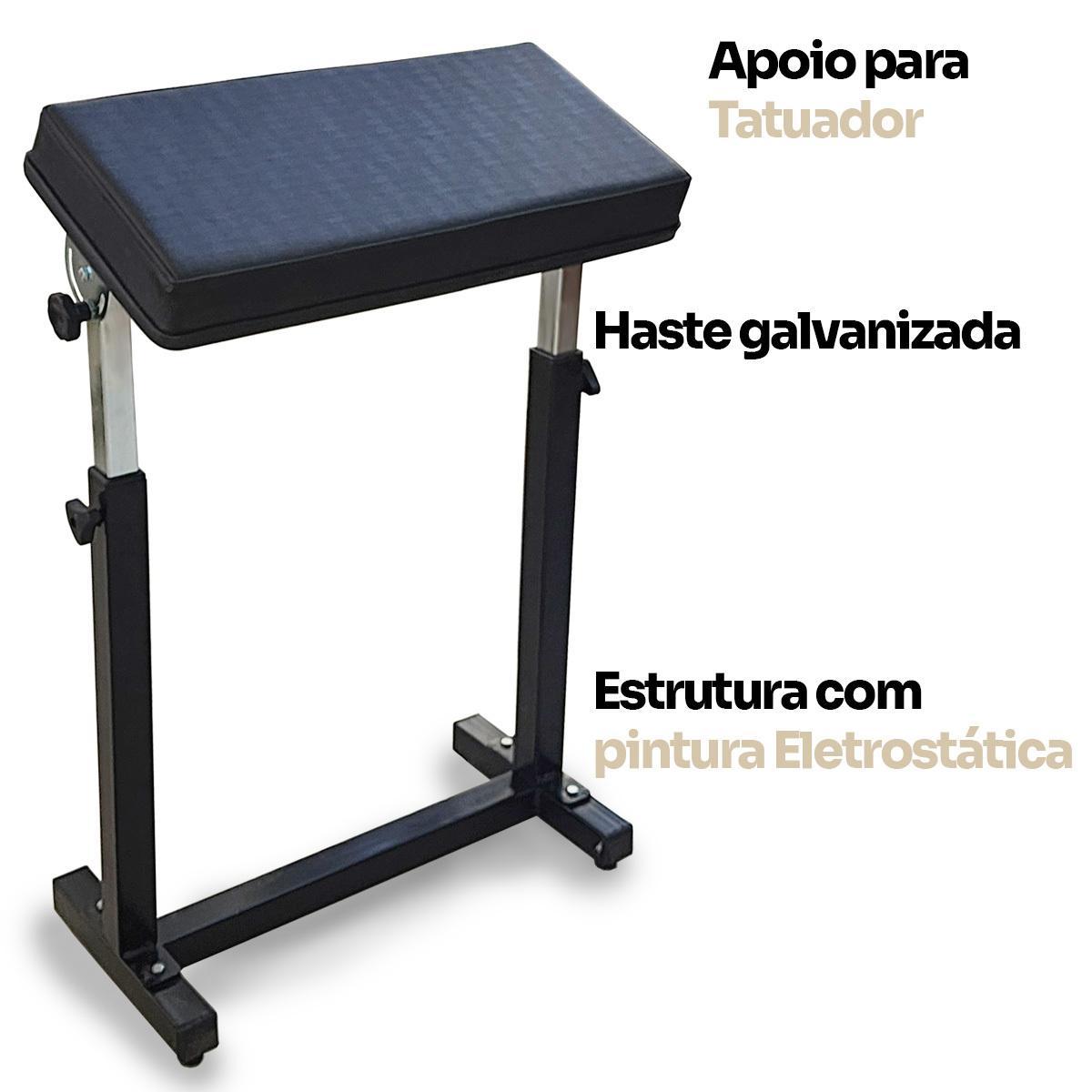 Miniatura Kit Tattoo Apoio De Braços Tatuador E Suporte Braço Tatuagem