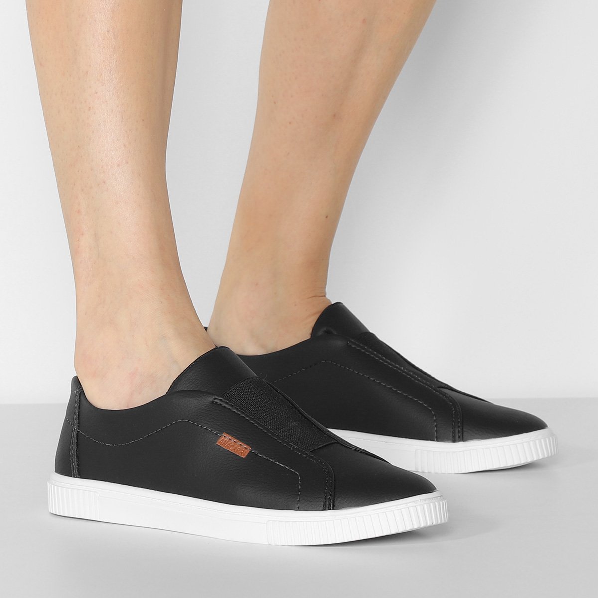 Miniatura Slip On Anacapri Elástico Feminino Preto - 34