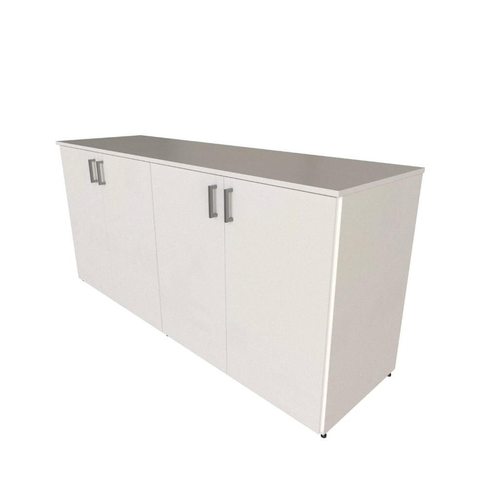 Armário Duplo Baixo para Quarto Moderno Branco