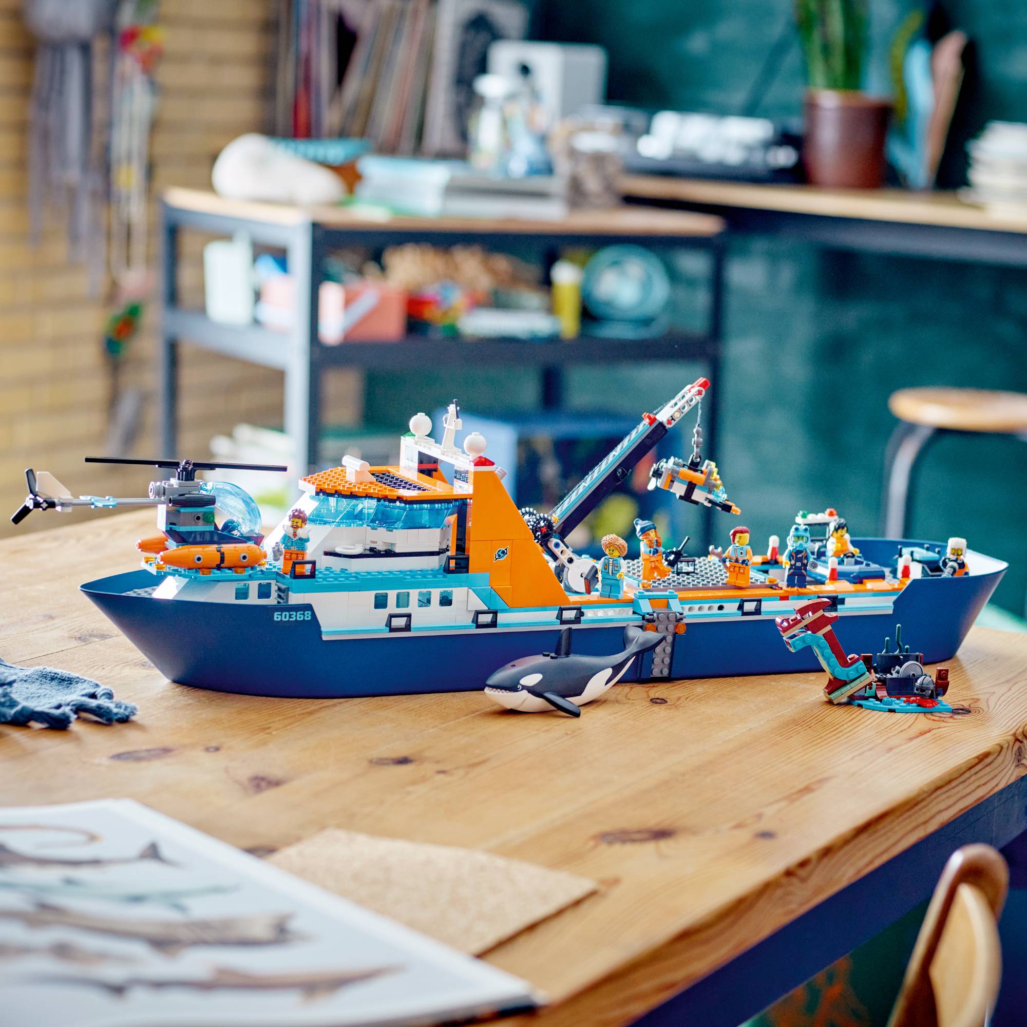 Miniatura LEGO City - Navio de Exploração Ártica
