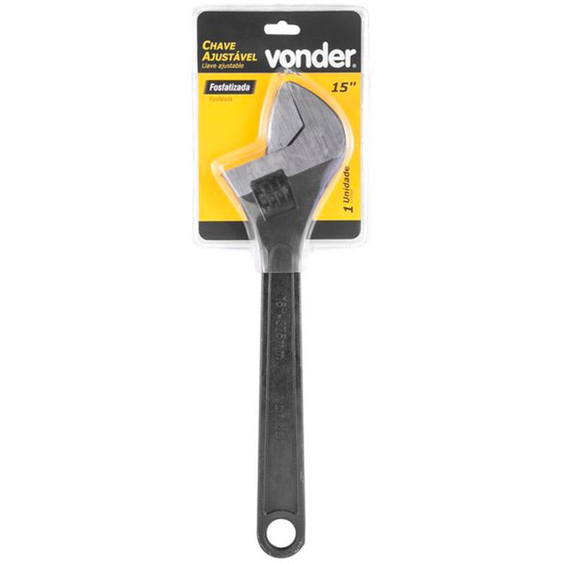 Miniatura Chave Inglesa Ajustável 15 POL Fosfatizada VONDER