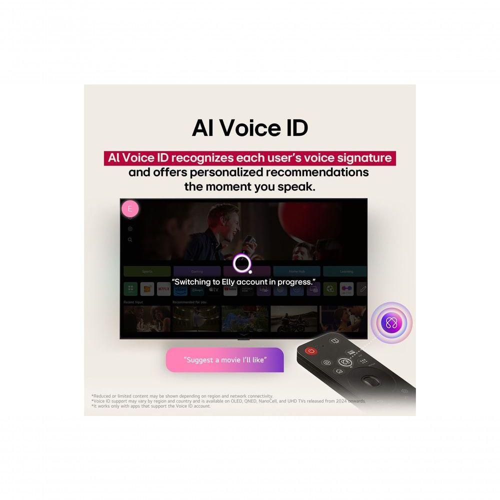 Smart TV LG UHD AI 4K 55 UA75 Processador &alpha;7 Gen8 e Tecnologia 2025 55UA7500PSA.BWZ Bivolt