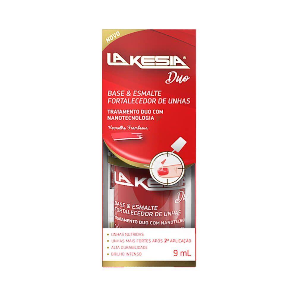 Miniatura La Kesia Base & Esmalte Framboesa 9ml