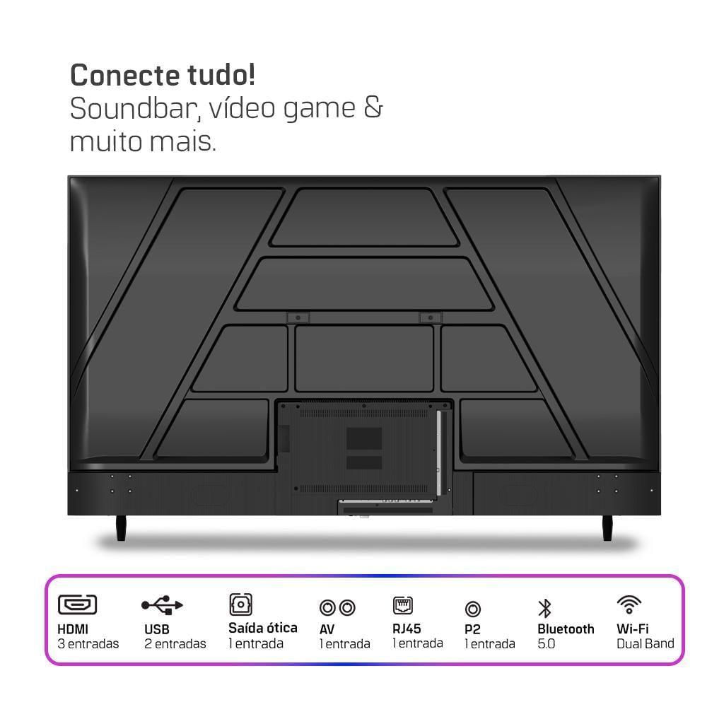 Miniatura Smart Tv Hq 60 4k Tela Sem Bordas Design Slim Hqs60nkhm