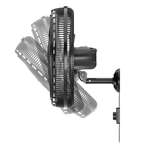 Miniatura Ventilador de Parede Britânia BVT575 Maxx Force 47cm com 3 Velocidades, 6 Pás e 176W - Preto 110V