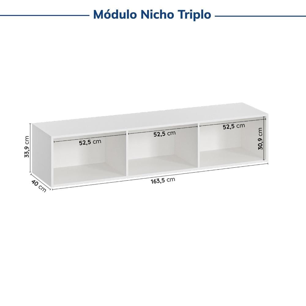 Miniatura Guarda-roupa Modulado de Canto 11 Portas 7 Peças Hera Cabecasa Madeiramadeira Branco Geada/Preto