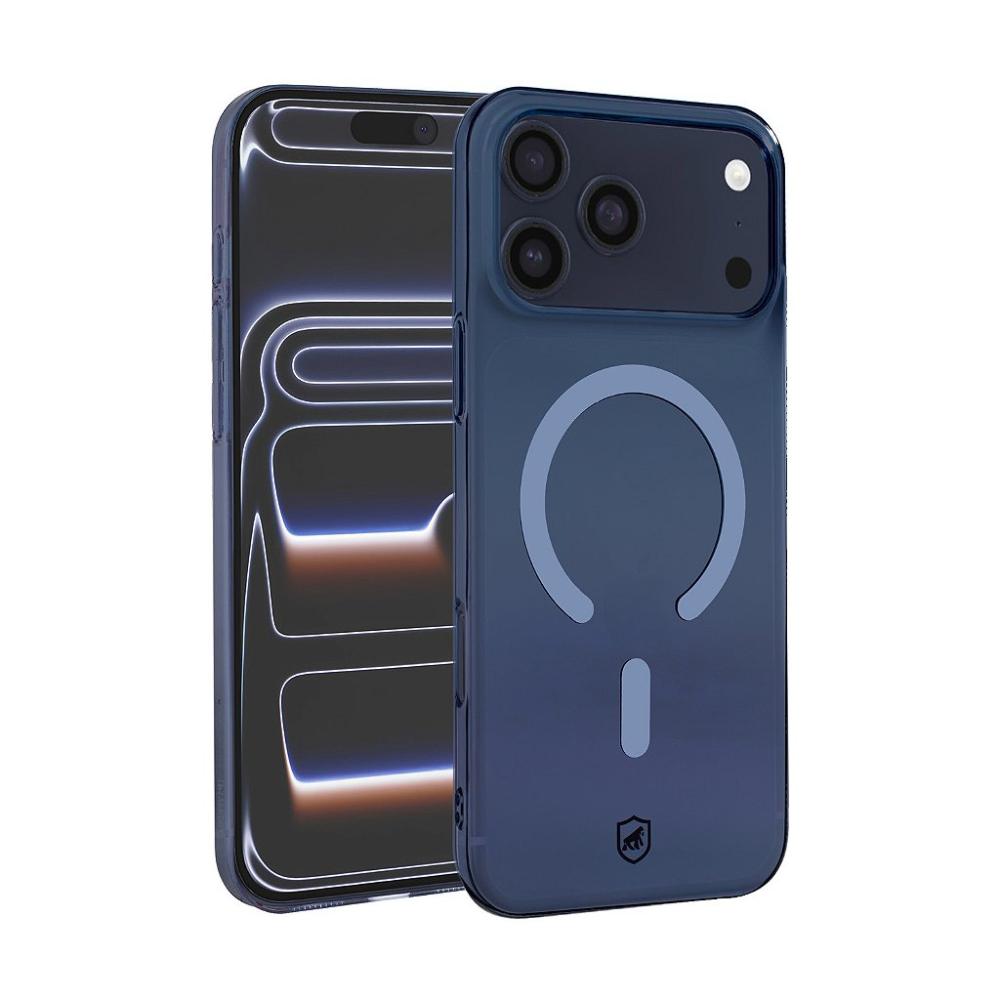 Miniatura Capa para iPhone 17 Pro Max - Crystal Slim Magsafe - NÃO AMARELA - Azul - Gshield