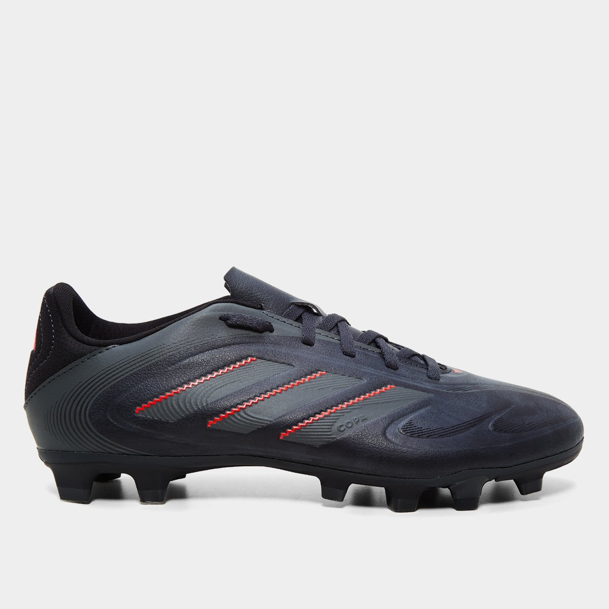 Miniatura Chuteira Campo Adidas Copa Pure III Club Unissex Preto+Vermelho - 37