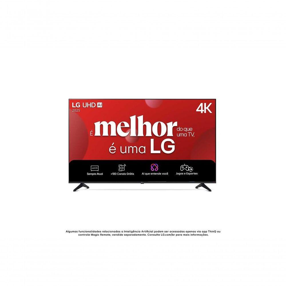 TV LG 4K UHD AI 65 UA75 2025 - a7 Gen8 HDR10 Pro e WebOS 25 Bivolt