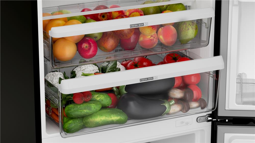 Geladeira Brastemp Frost Free Inverse A+++ 479 litros cor Black Inox com Super Capacidade e Smart Flow - BRE58FE 110v