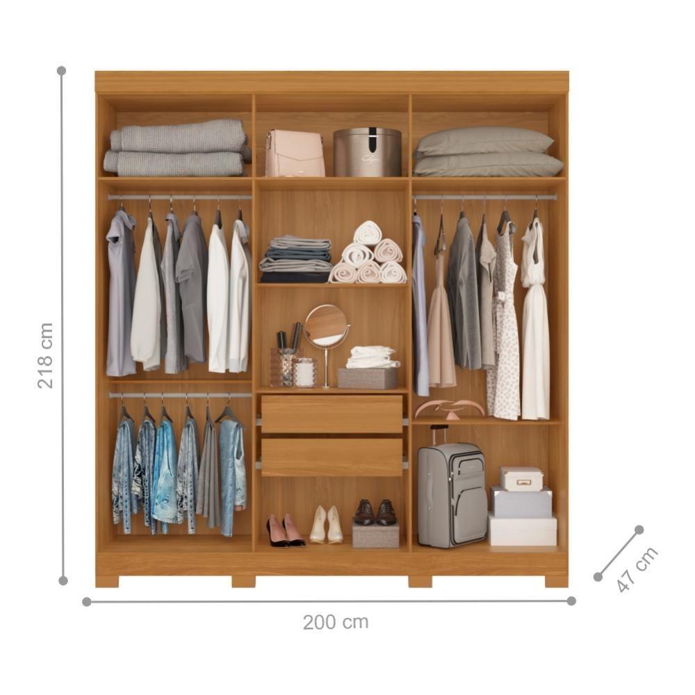 Miniatura Conjunto Guarda Roupa E Cômoda Pucon Carvalho Grife Off White