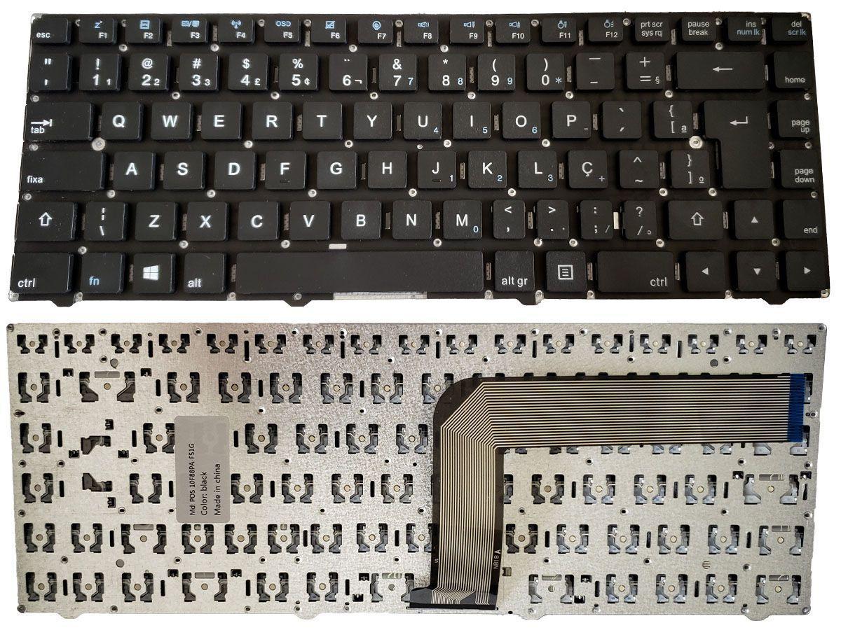 Miniatura Teclado Semp Toshiba Sti Ni 1401 Itautec W7510 Sem Frame Br