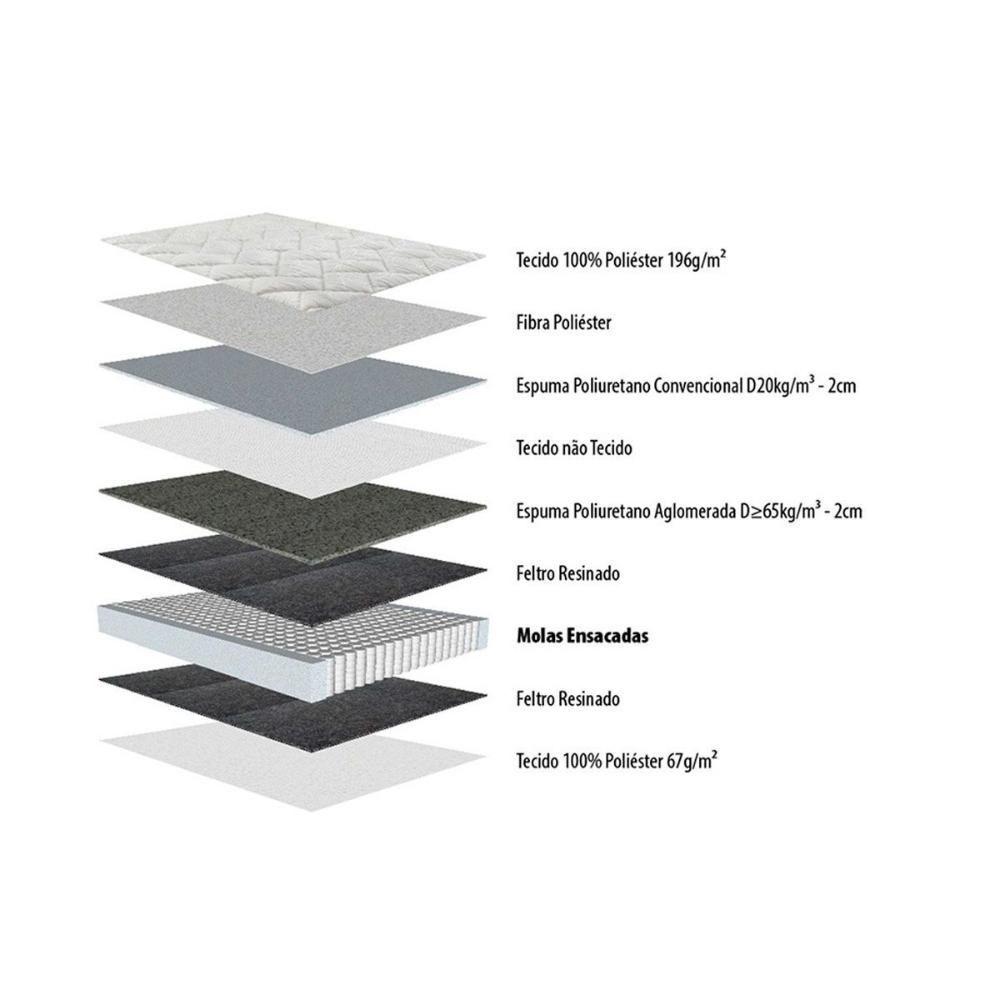 Miniatura Colchão King Molas Ensacadas De Toronto (193x203x28) - Herval