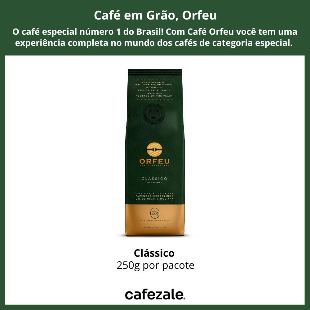 Miniatura Café Em Grão, 250G, Orfeu, Clássico