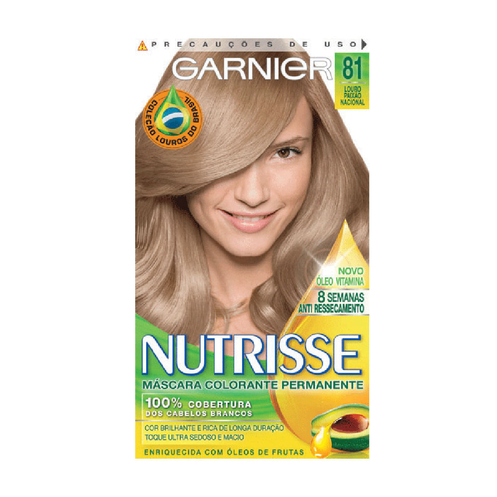 Miniatura Tintura Creme Nutrisse Garnier Trigo 81 Kit
