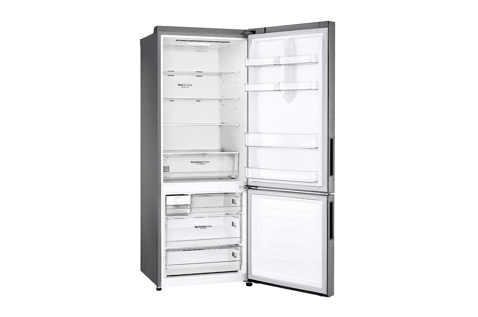 Geladeira Smart LG Frost Free Inverter 451L Inverse cor Inox Look (GC-B569NLL)