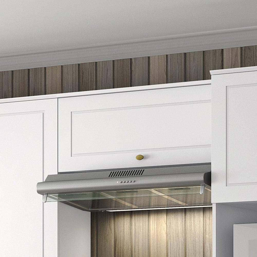 Miniatura Armário Aéreo para Cozinha 80cm 1 Porta Basculante Nova York Henn Branco HP