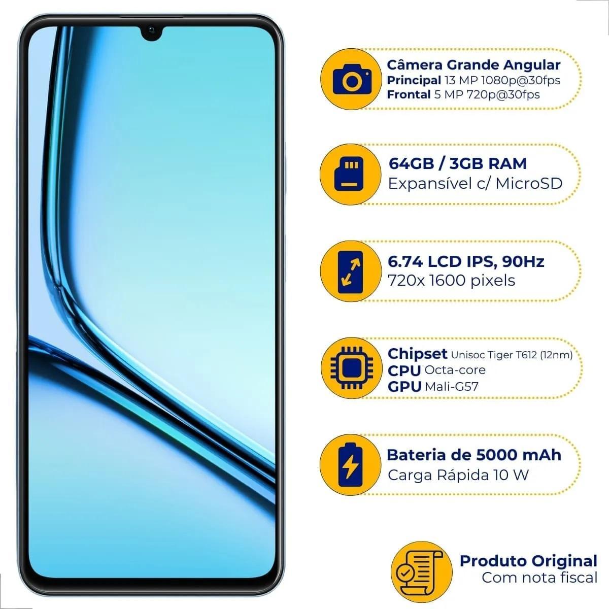 Miniatura Celular Realme Note 50 Dual Sim 64 Gb 3 Gb Ram Smartphone