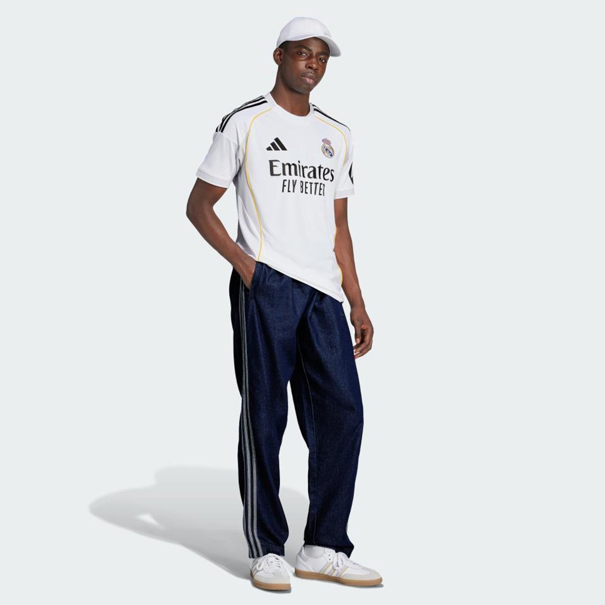 Miniatura Camisa Real Madrid Home 25/26 s/n Torcedor Adidas Masculina Branco - EGG